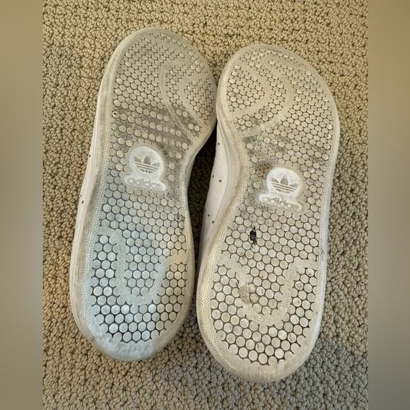 Adidas Stan Smith White Sneakers with Pink Details Size Wom US 7.5 Stan Embossed - Picture 7 of 7
